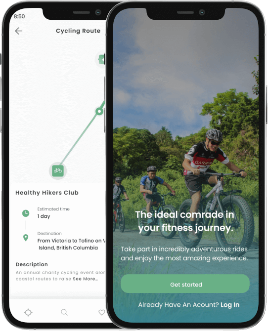 Cycling app development