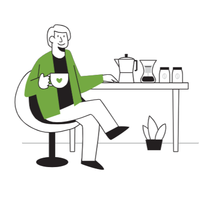 Tea tasting illustration